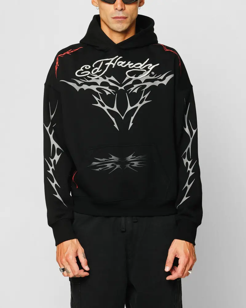 Ed Hardy Electric Hoodie Black 1