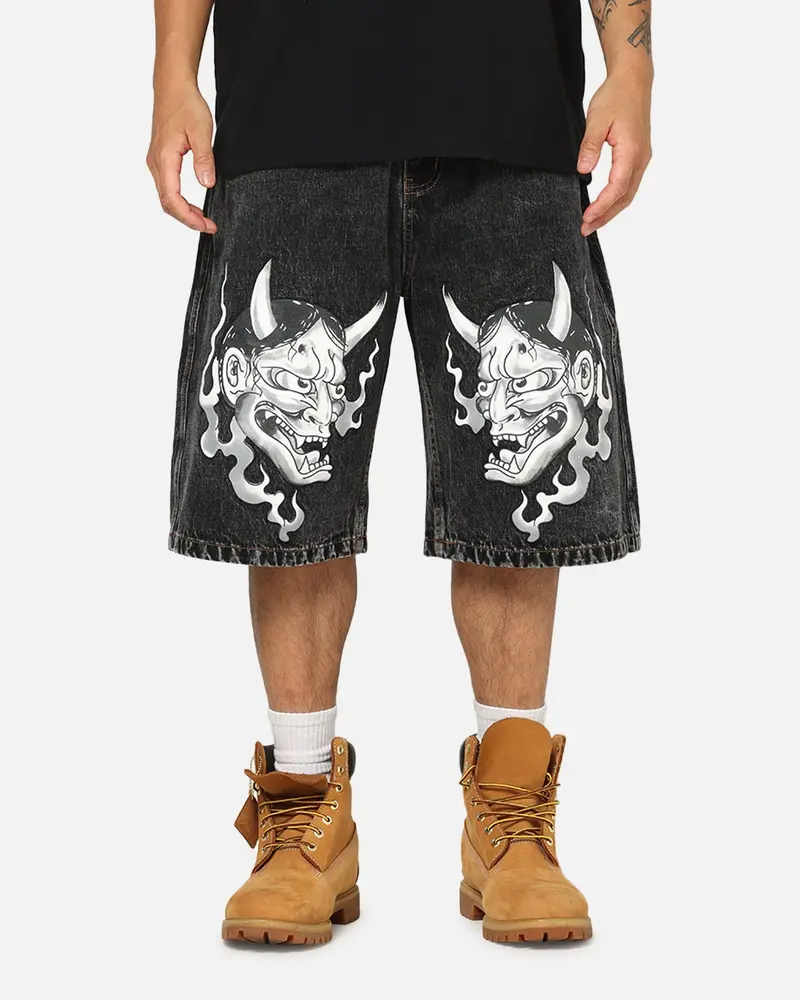 Ed Hardy Established 77 Denim Jorts Black 1
