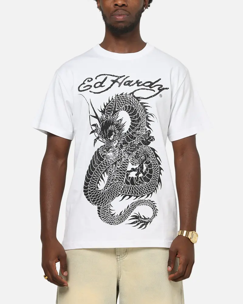 Ed Hardy Euro Fitted T-Shirt White 1