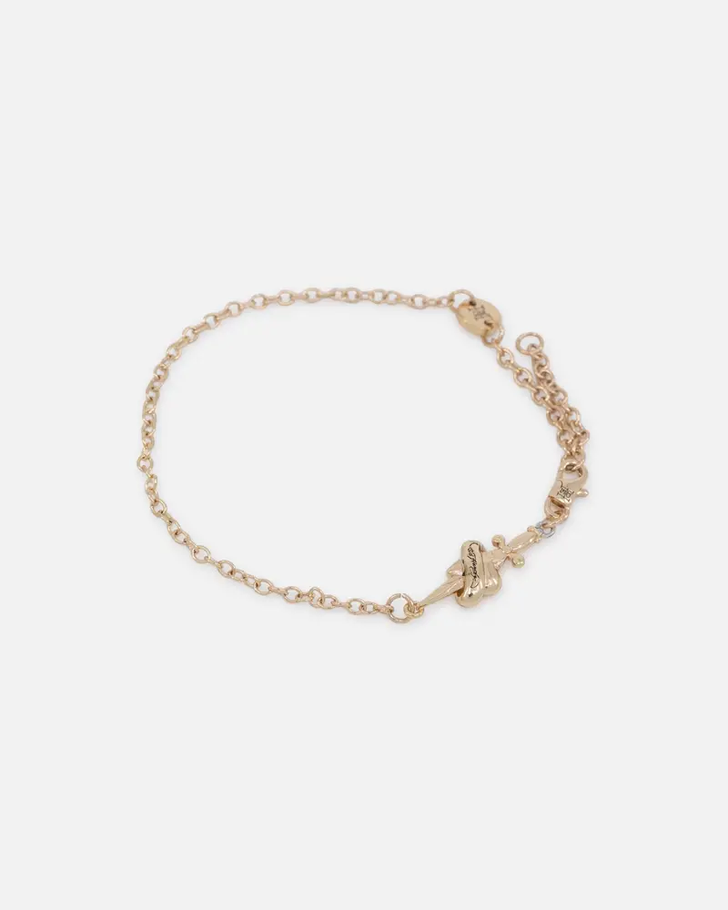 Ed Hardy Heart & Dagger Bracelet Gold 1