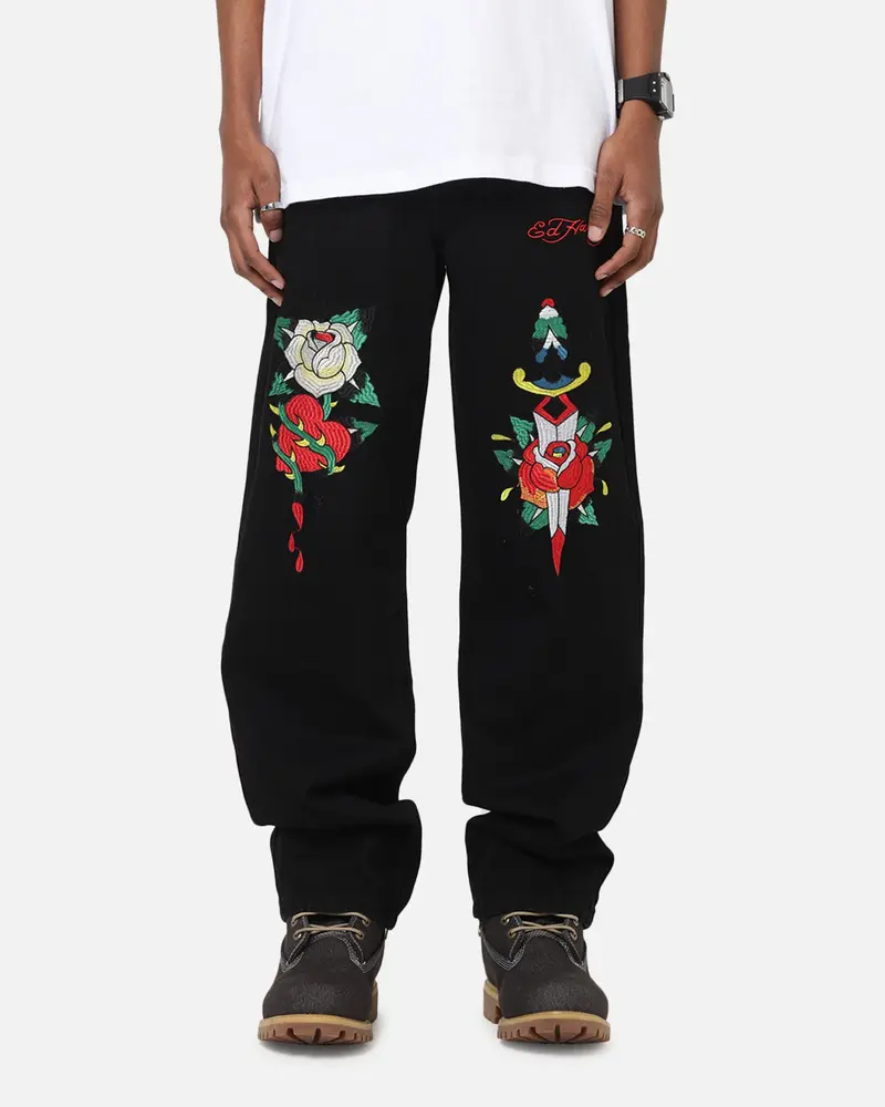 Ed Hardy Once Wounded Jeans Black 1