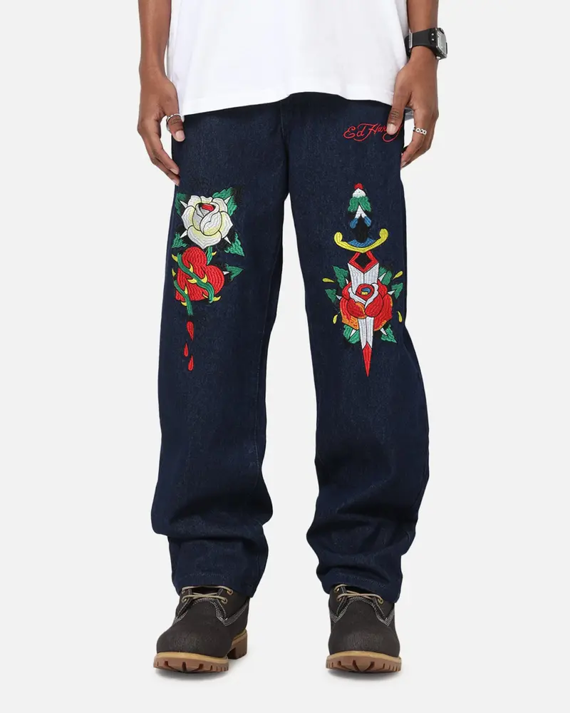 Ed Hardy Once Wounded Jeans Dark Indigo 1