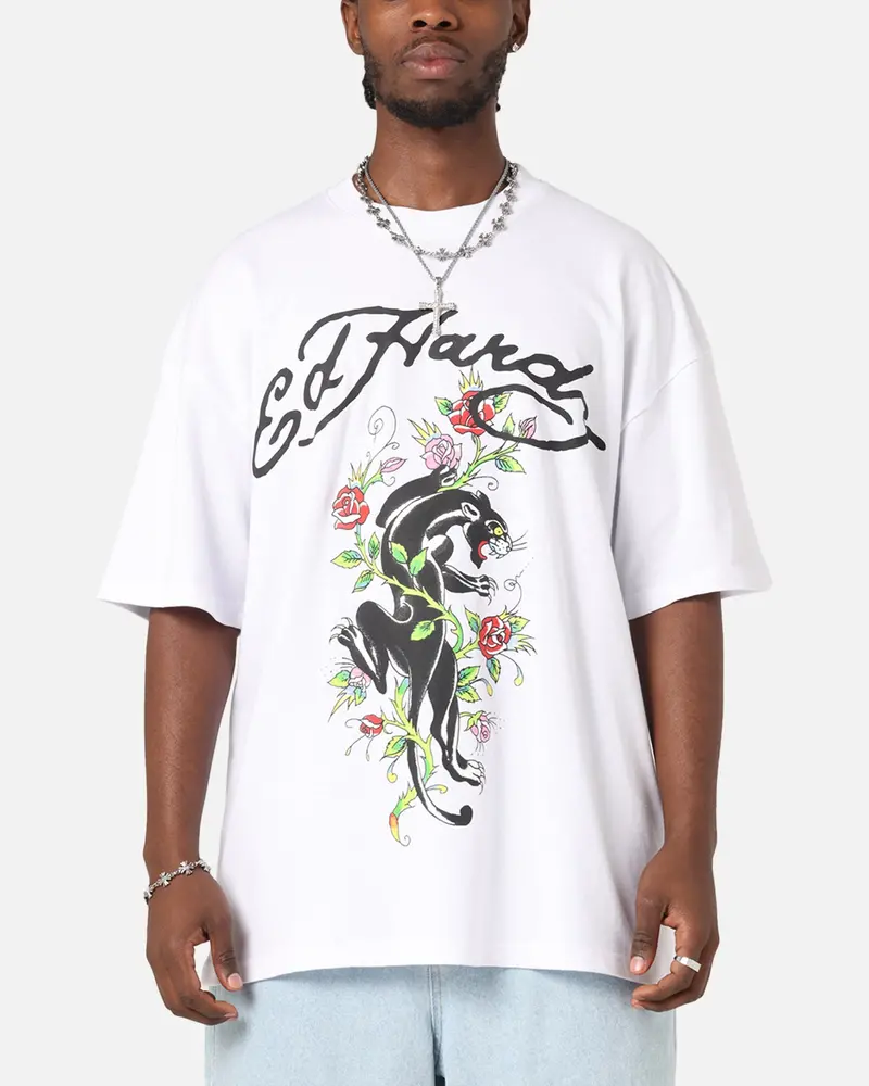Ed Hardy Savage Bloom T-Shirt White 1