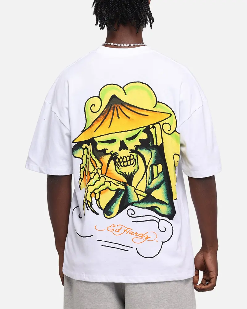 Ed Hardy Skull Sovereign T-Shirt White 1