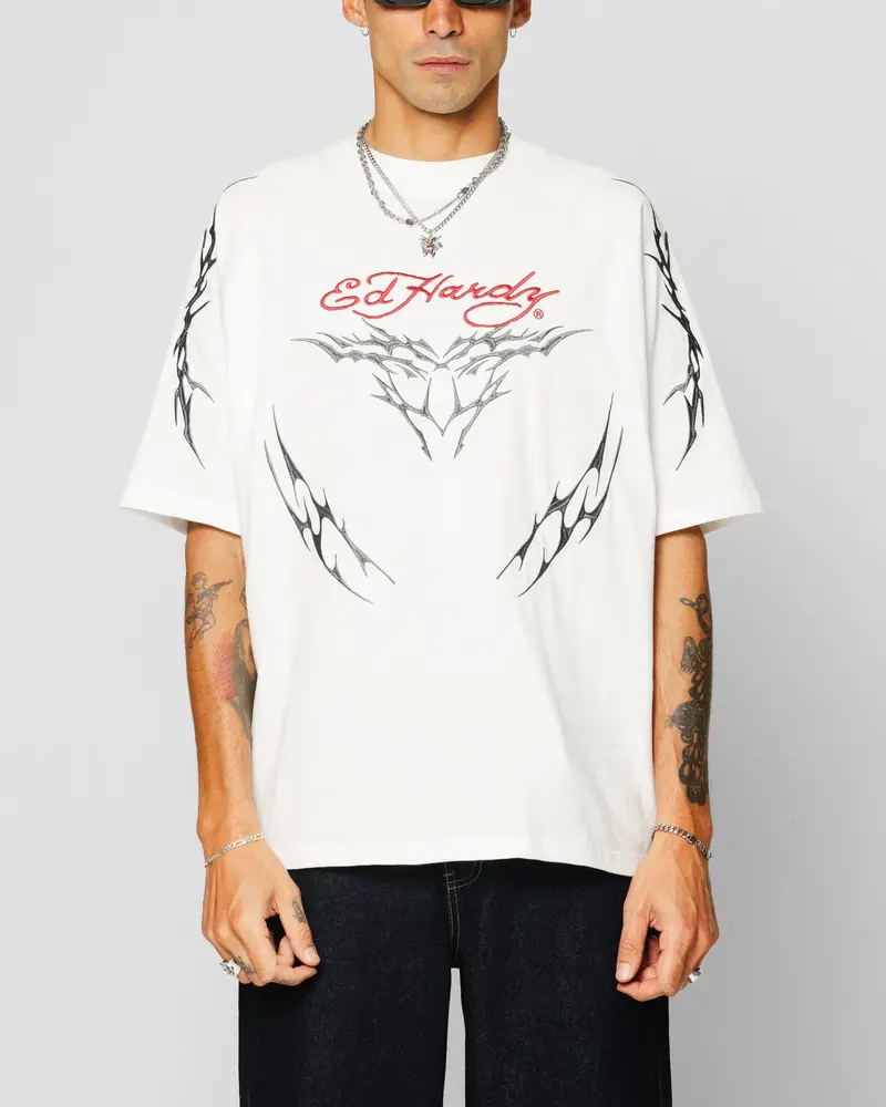 Ed Hardy Techno Oversized T-Shirt Vintage Wash 1