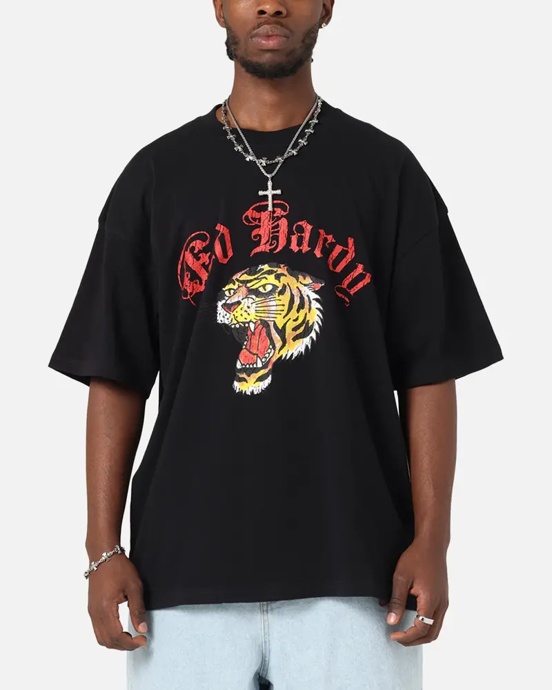 Ed Hardy Tiger Wrath T-Shirt Black 1