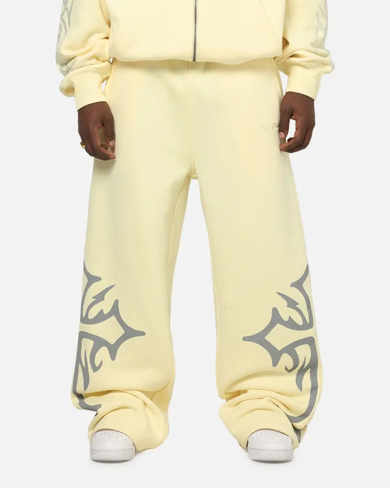 Ed Hardy Trinity Sweatpants Butter Yellow 1