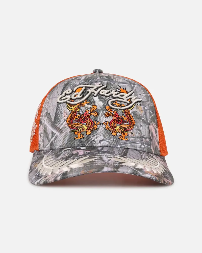 Ed Hardy Trucker Snapback Real Tree Camo 1