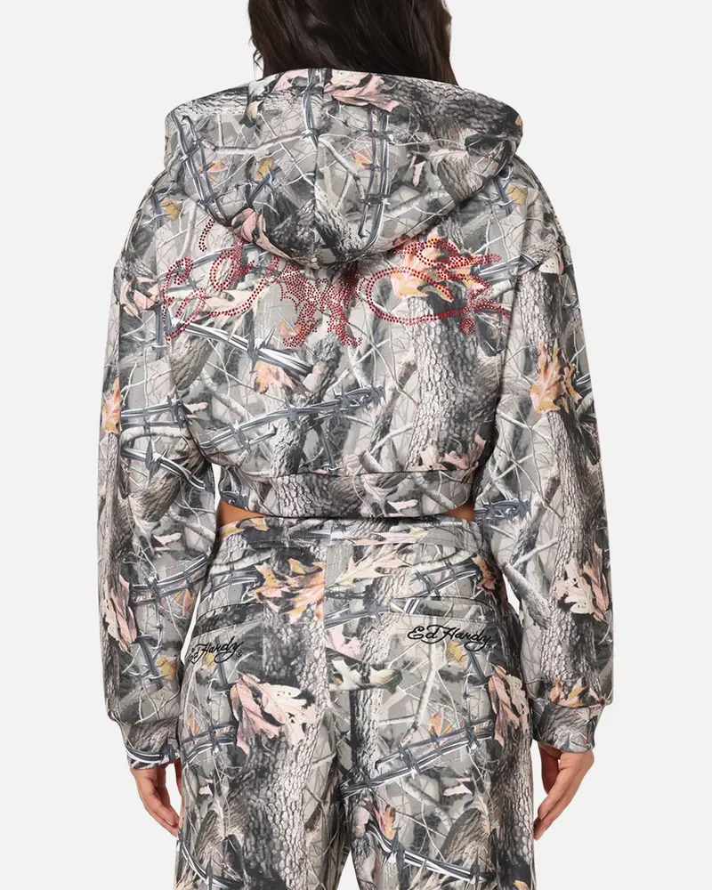 Ed Hardy Women's Butterfly Effect Hoodie Real Tree Camo 1