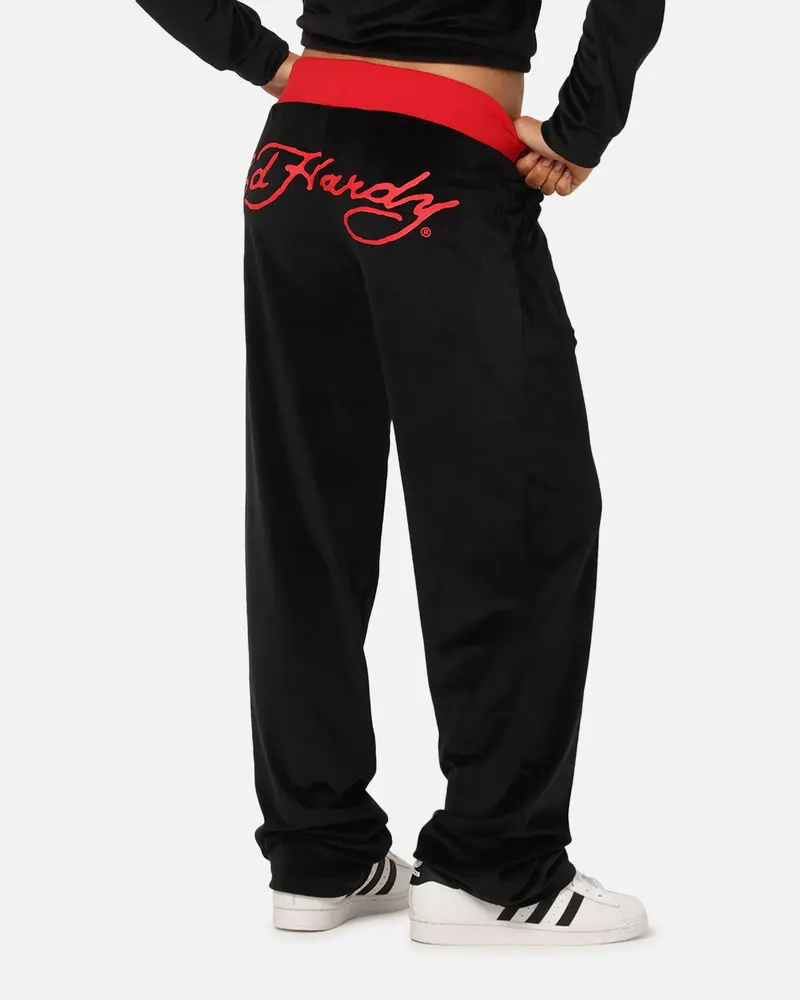Ed Hardy Women's Ed Hardy Trackpants Black/Red 1
