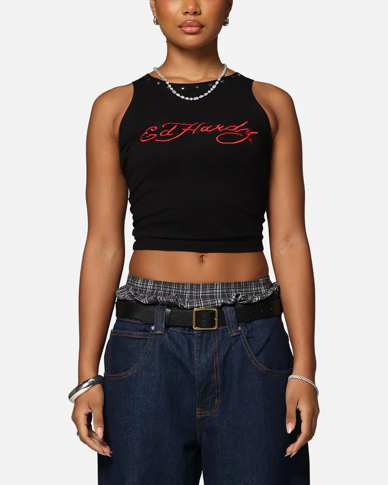 Ed Hardy Women's Electric Tank Black 1