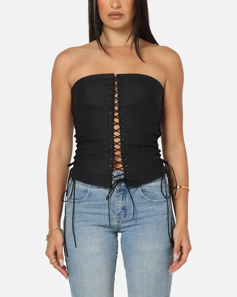 Ed Hardy Women's Seige Corset Black 1