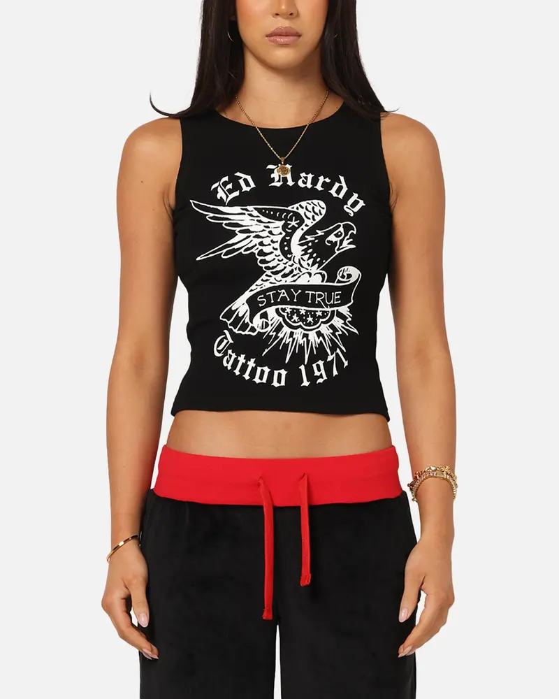 Ed Hardy Women's Stay True Tank Black 1