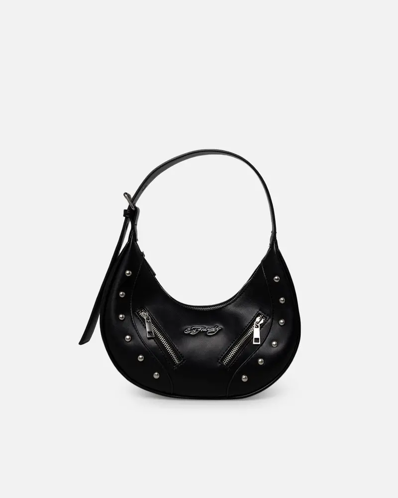 Ed Hardy Women's Studded Handbag Black 1