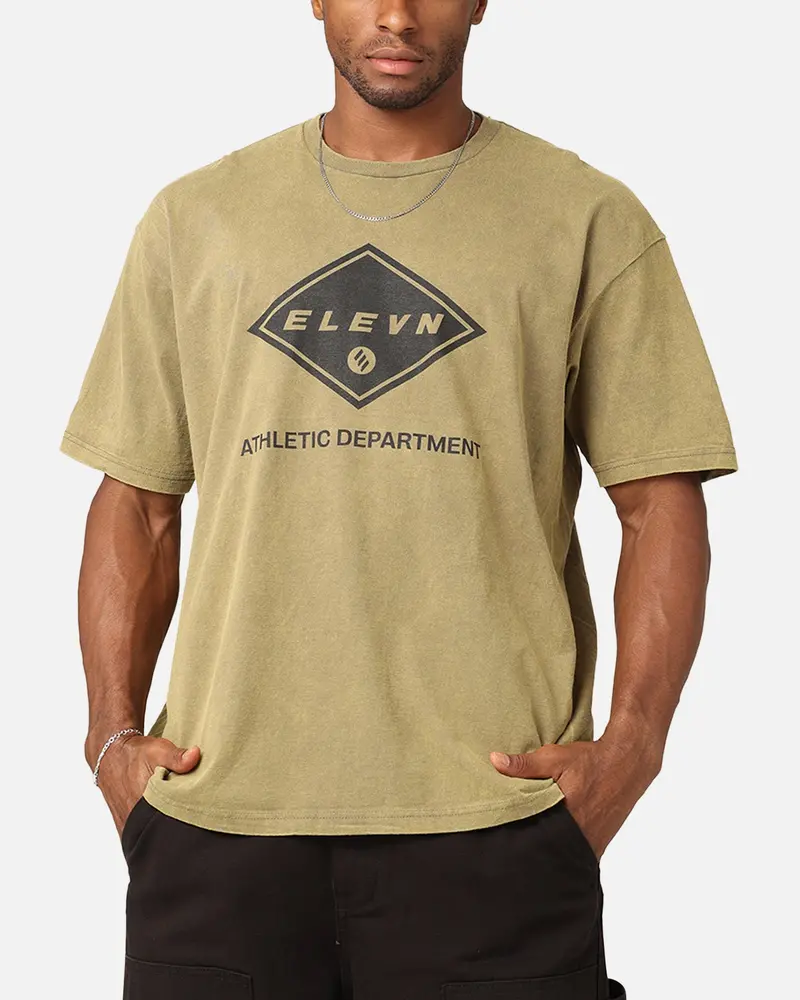 Elevn Clothing Co Athletic Department T-Shirt Khaki 1