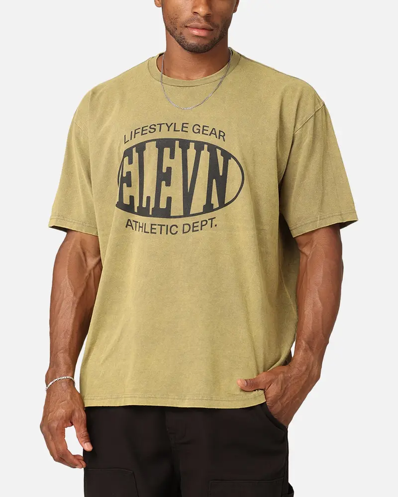 Elevn Clothing Co Dept. T-Shirt Khaki 1