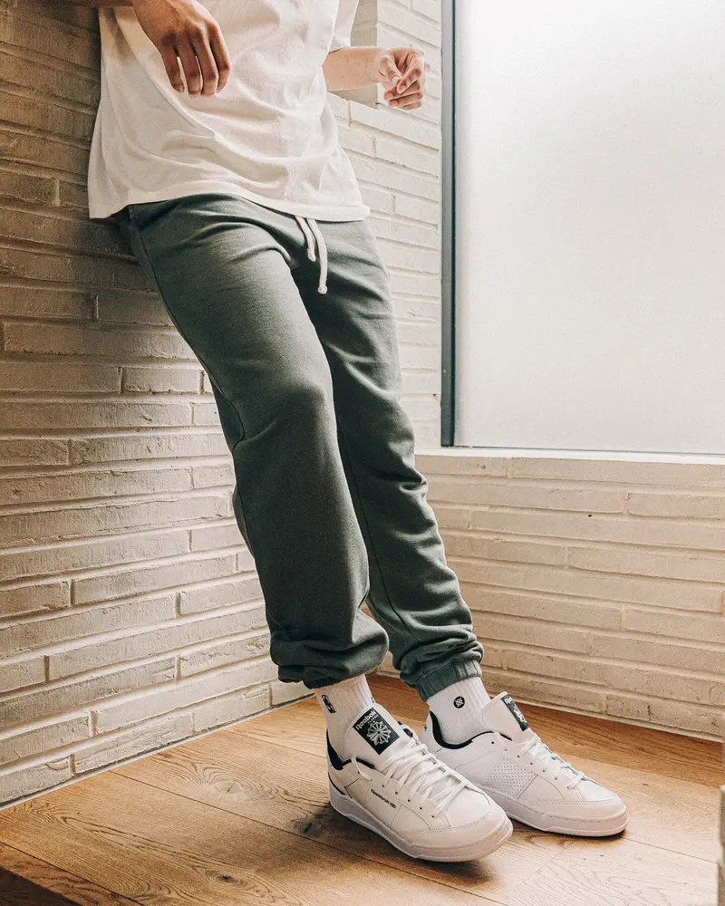 En Es Cozy Premium Sweat Pants Green 1
