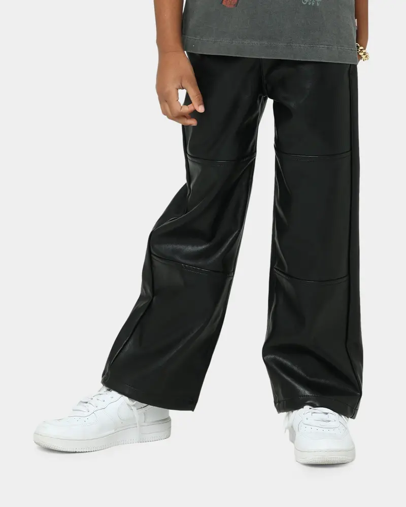En Es Kids Kids' Cutting Edge Pu Pants Black 1