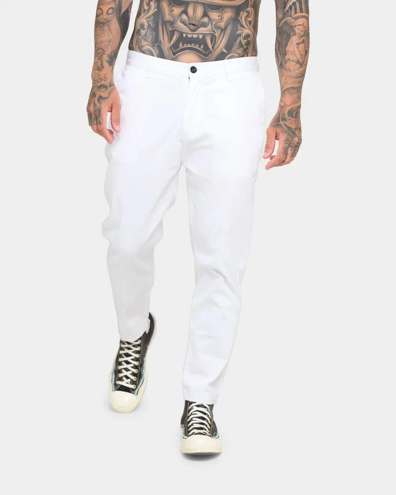 En Es Tailored Daily Trouser White 1