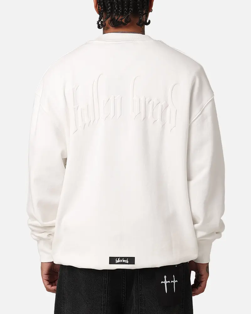 Fallen Breed Monogram Crewneck White/White 1