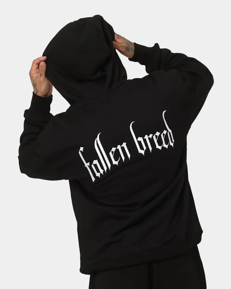 Fallen Breed Signature Logo Hoodie Black 1