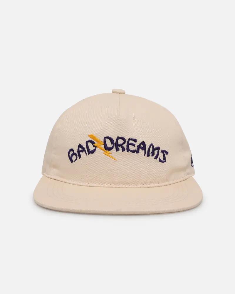 Felt Bad Dreams Garage 6 Panel Snapback Hat Natural 1