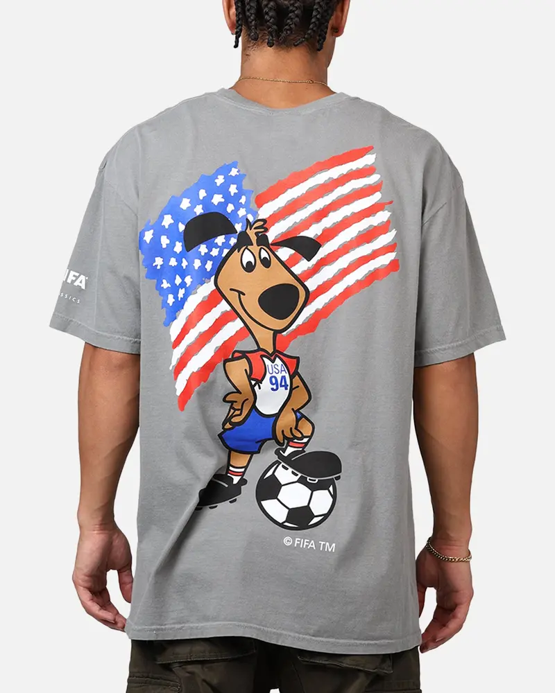Fifa Fifa 1994 Mascot T-Shirt Washed Grey 1