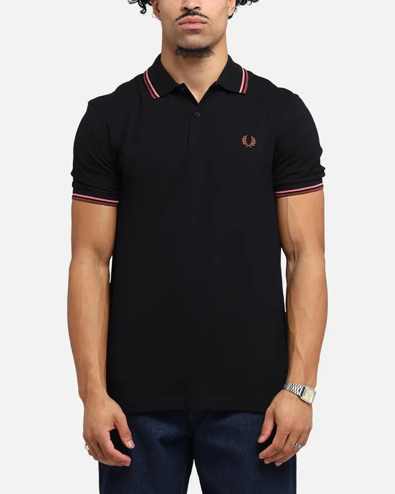Fred Perry Twin Tipped Polo Shirt Black 1