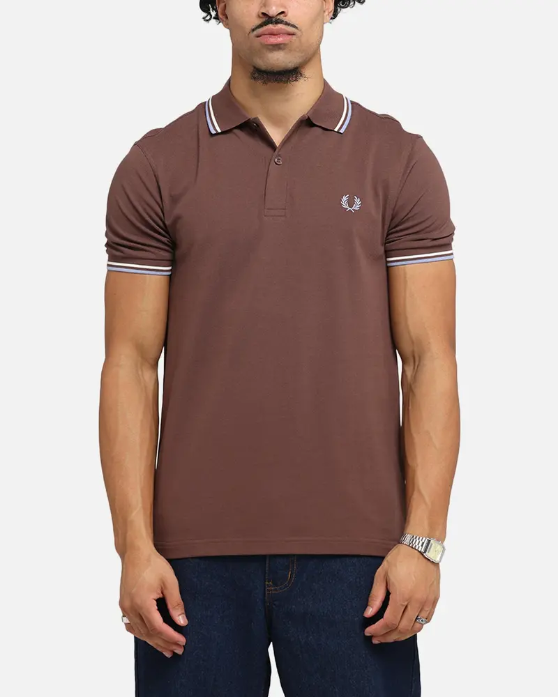 Fred Perry Twin Tipped Polo Shirt Brick 1