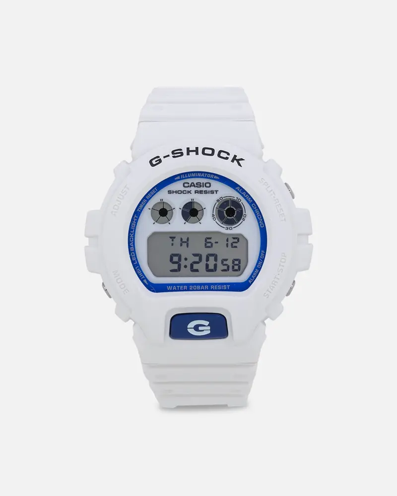 G Shock Dw6900hds-7D Watch White/Blue 1