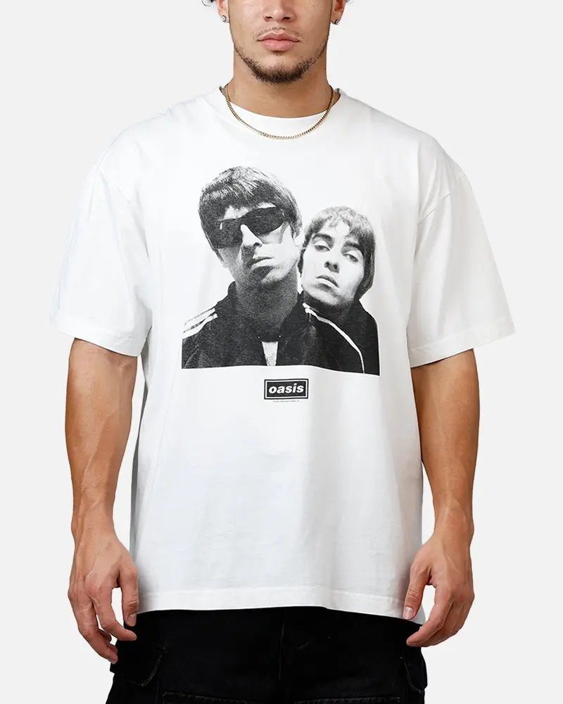 Global Merchandising Oasis Photo T-Shirt White 1