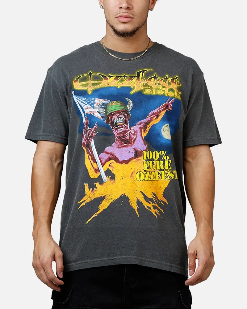 Global Merchandising Ozzy Osbourne 2003 Ozzfest T-Shirt Washed Black 1