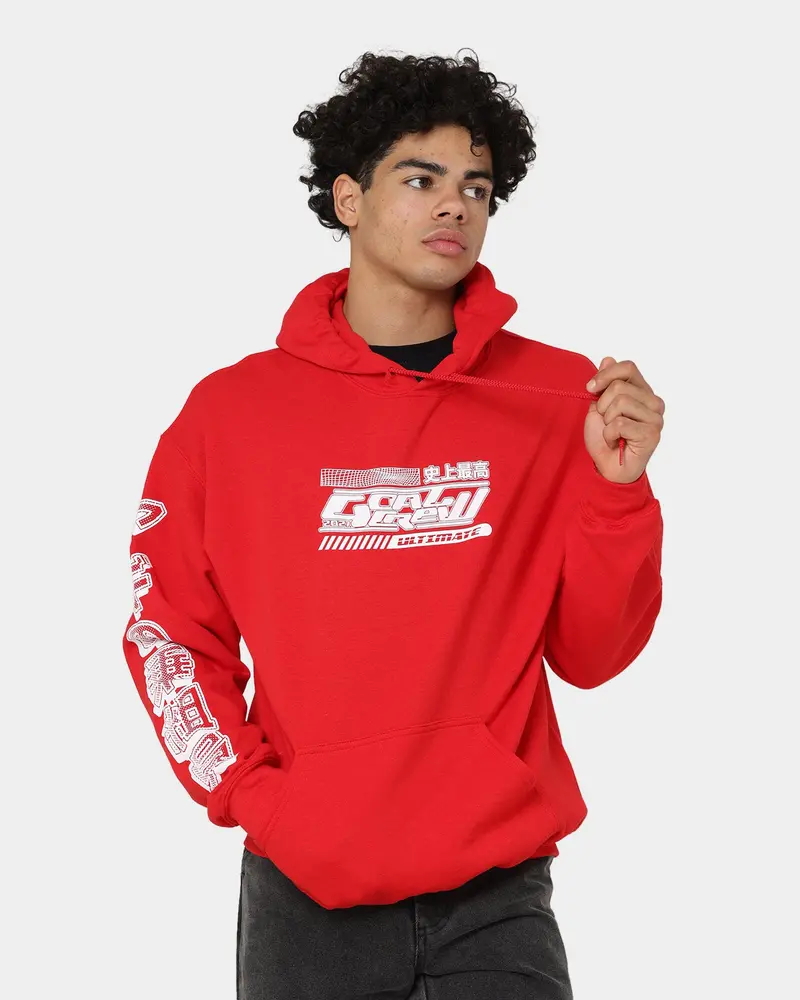 Goat Crew Anime Hoodie Red 1