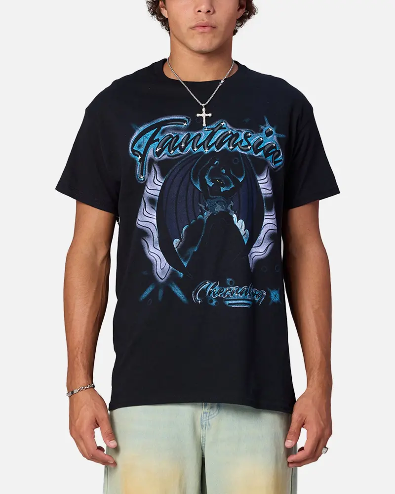 Goat Crew Disney Fantasia Chernabog Airbrush T-Shirt Black 1