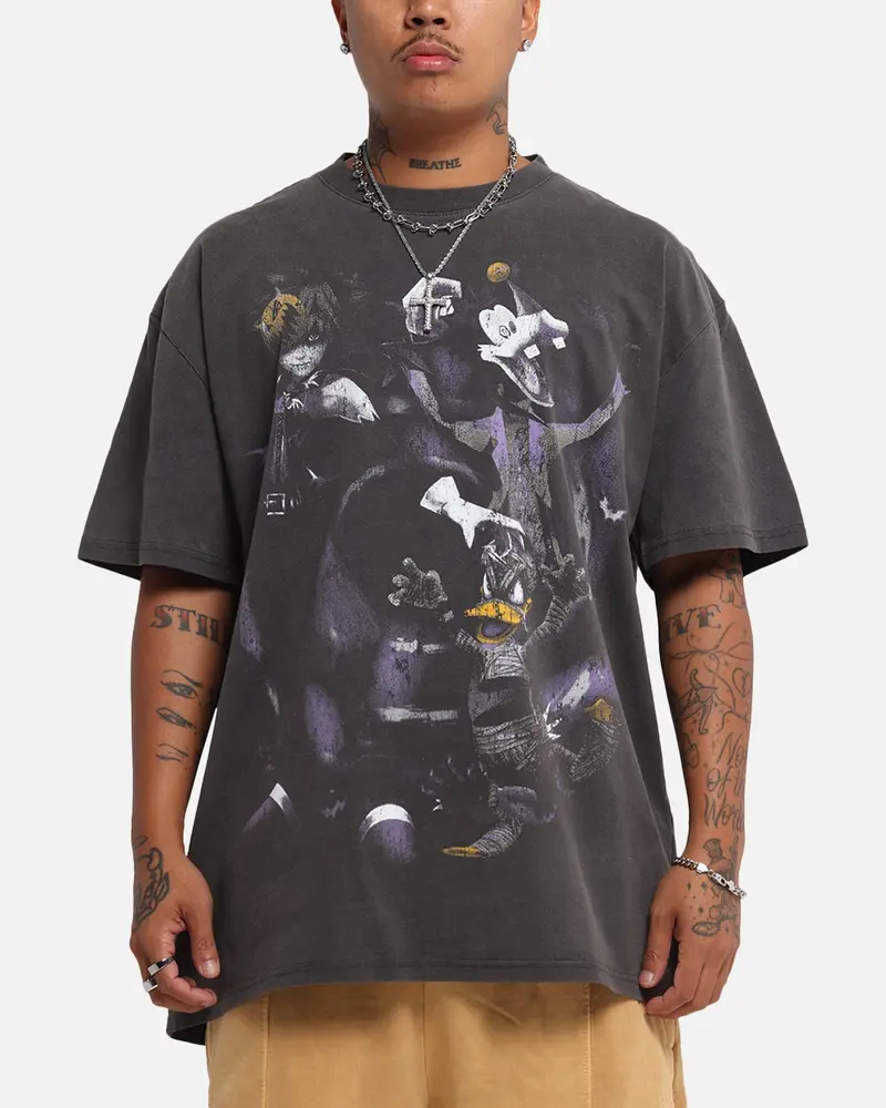 Goat Crew Disney Kingdom Hearts Halloween Town Heavy T-Shirt Black Wash 1