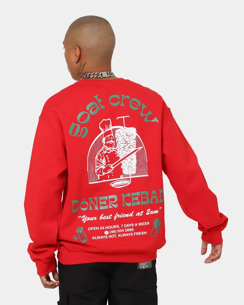 Goat Crew Döner Kebab Crewneck Red 1