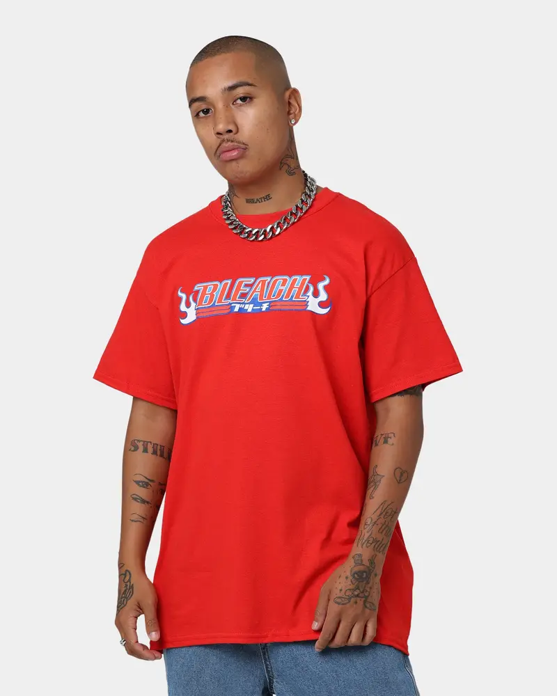 Goat Crew Goat Crew X Bleach Logo T-Shirt Red 1