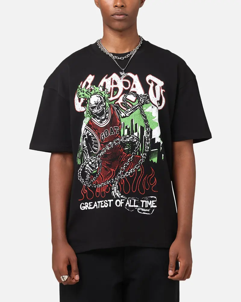 Goat Crew Goat Skull Vintage T-Shirt Black 1