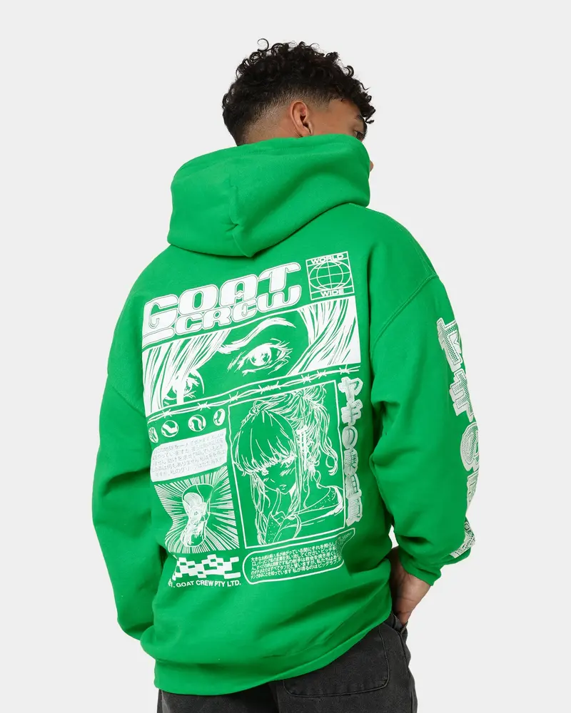 Goat Crew Harajuku Hoodie Green 1