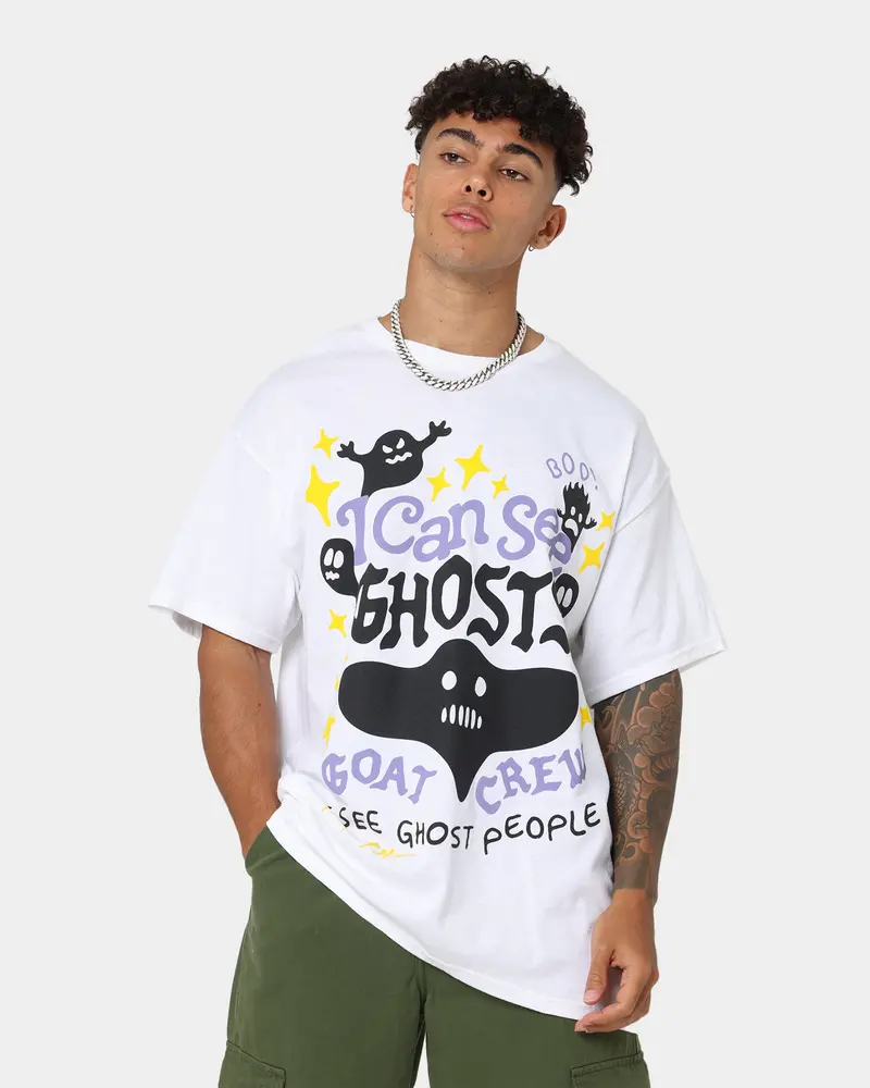 Goat Crew I Can See Ghosts All Over Print T-Shirt White 1