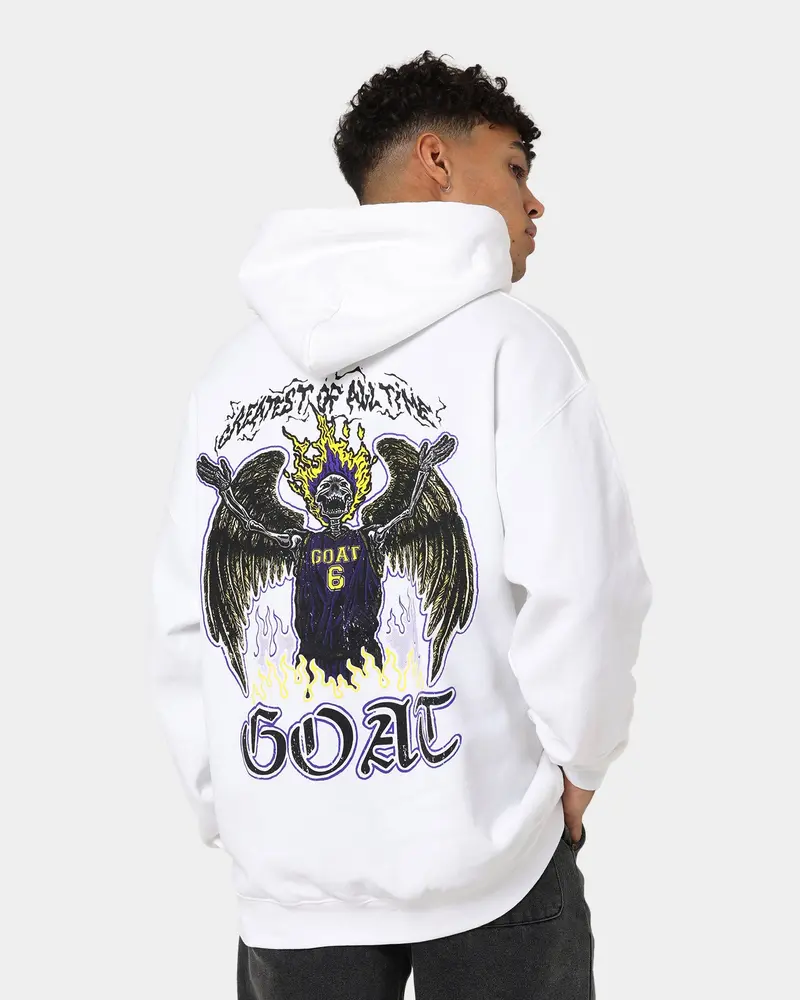 Goat Crew King Skeleton Hoodie White 1