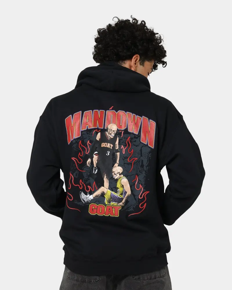 Goat Crew Man Down Hoodie Black 1