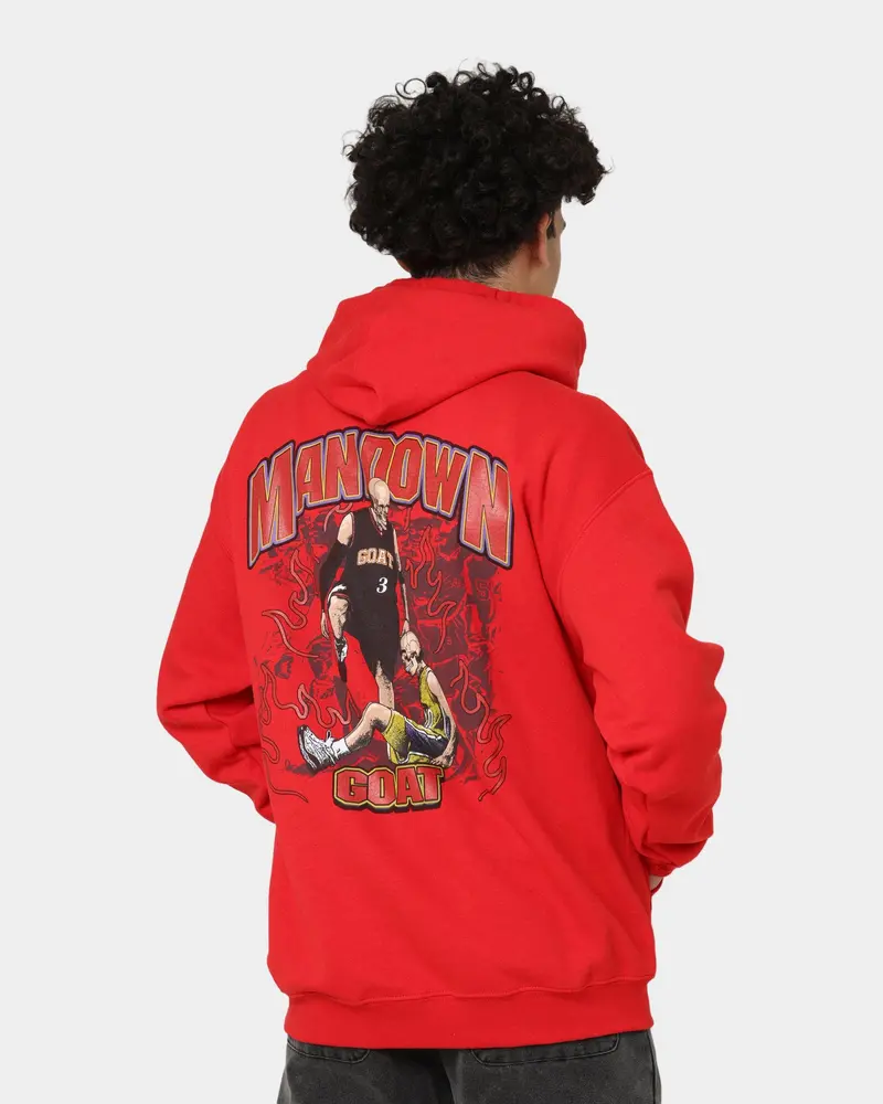 Goat Crew Man Down Hoodie Red 1
