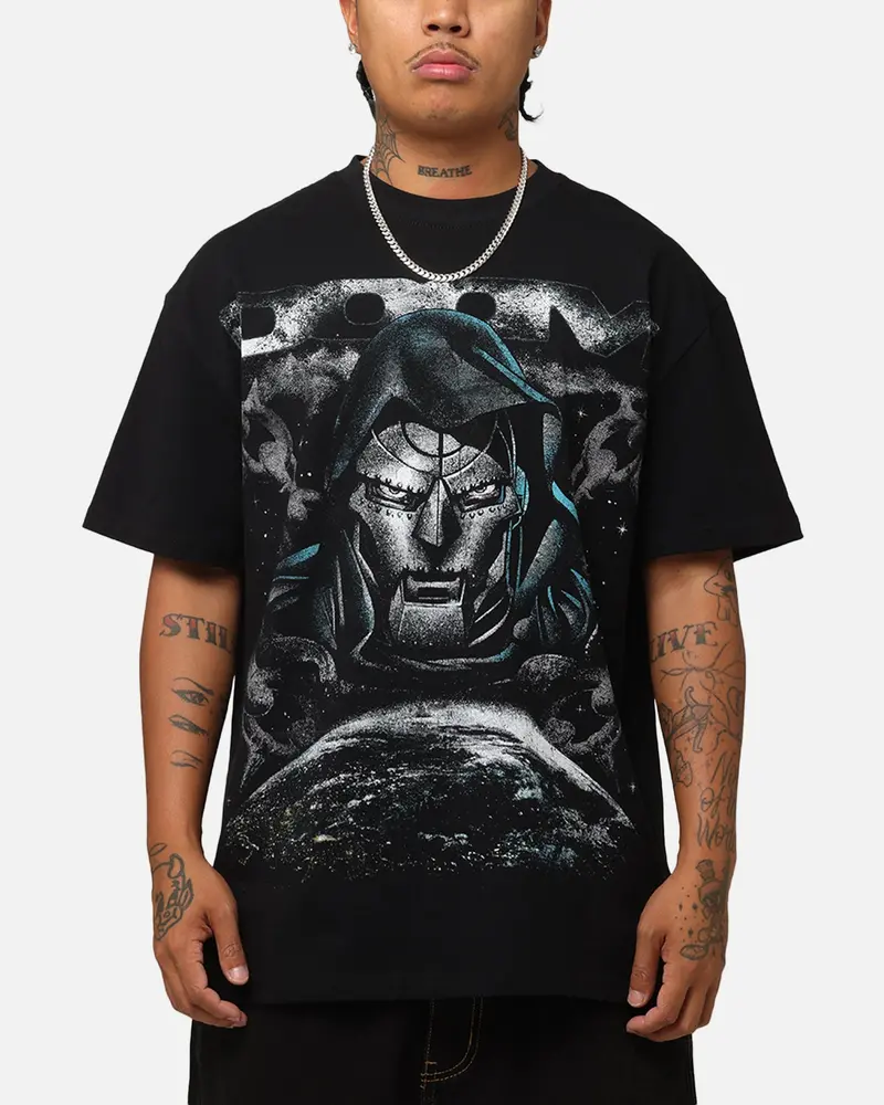 Goat Crew Marvel Doctor Doom No Rivals Heavy T-Shirt Black 1