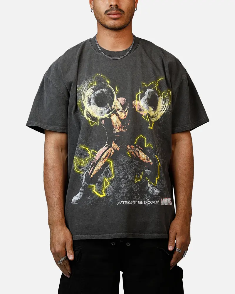 Goat Crew Marvel Villians Shocker Heavy T-Shirt Black Wash 1