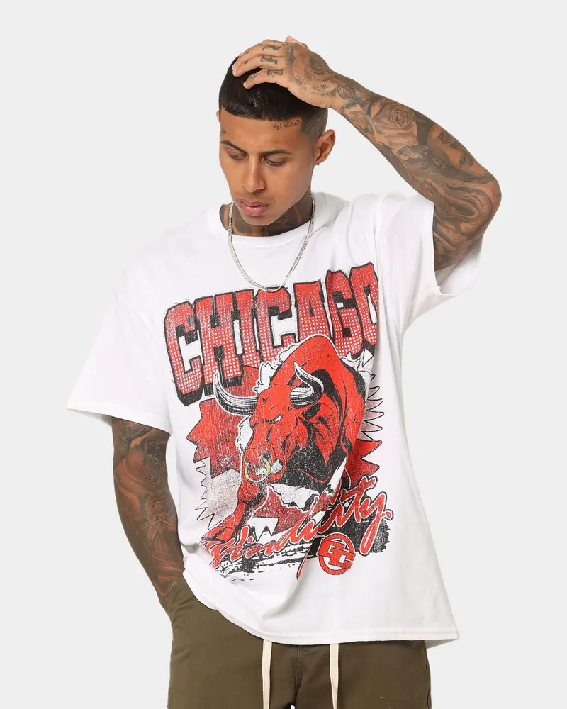 Goat Crew Raging Bull T-Shirt White 1
