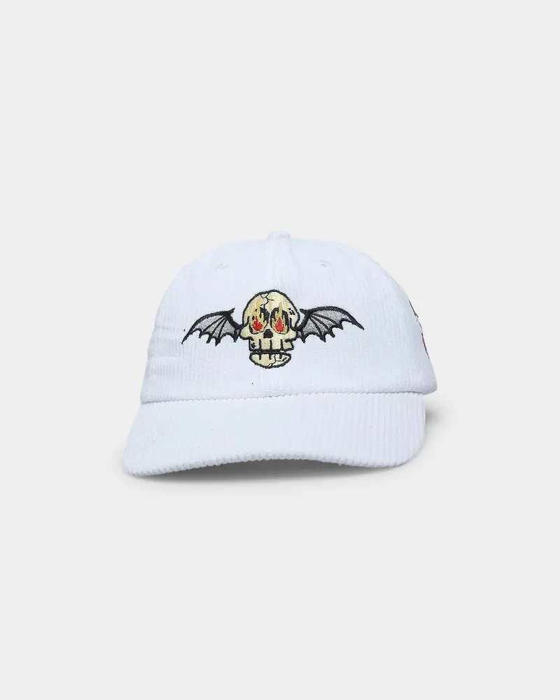 Goat Crew Skull Wing Cord Dad Strapback White 1