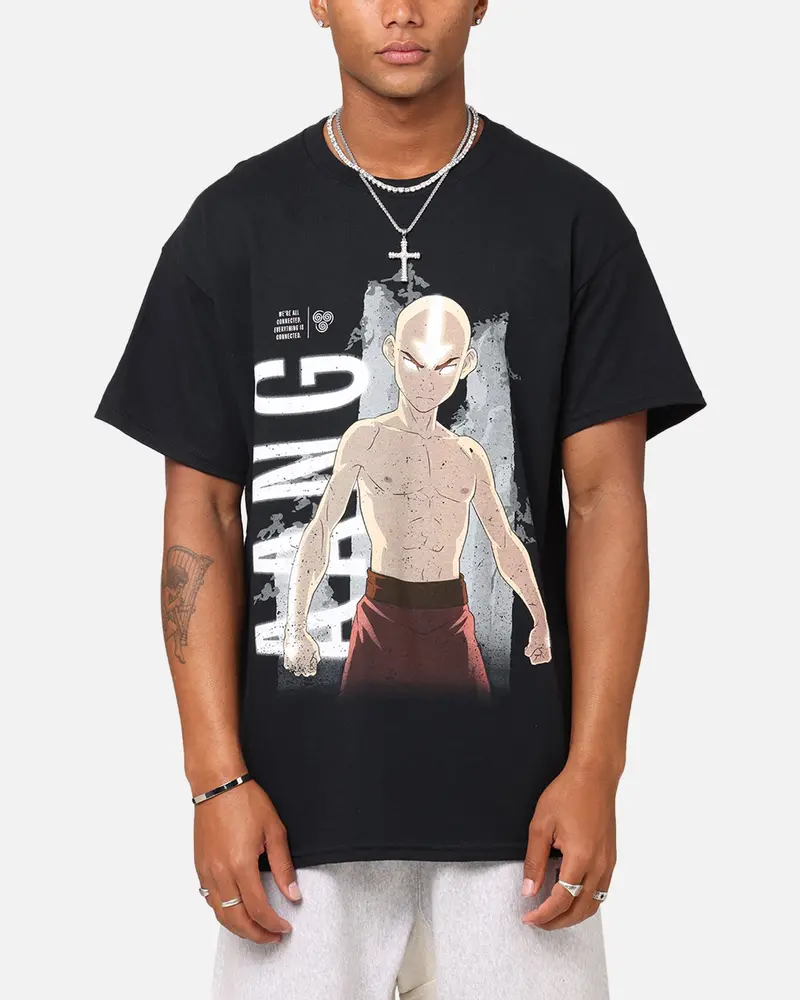 Goat Crew X Avatar: The Last Airbender Aang Vintage T-Shirt Black 1