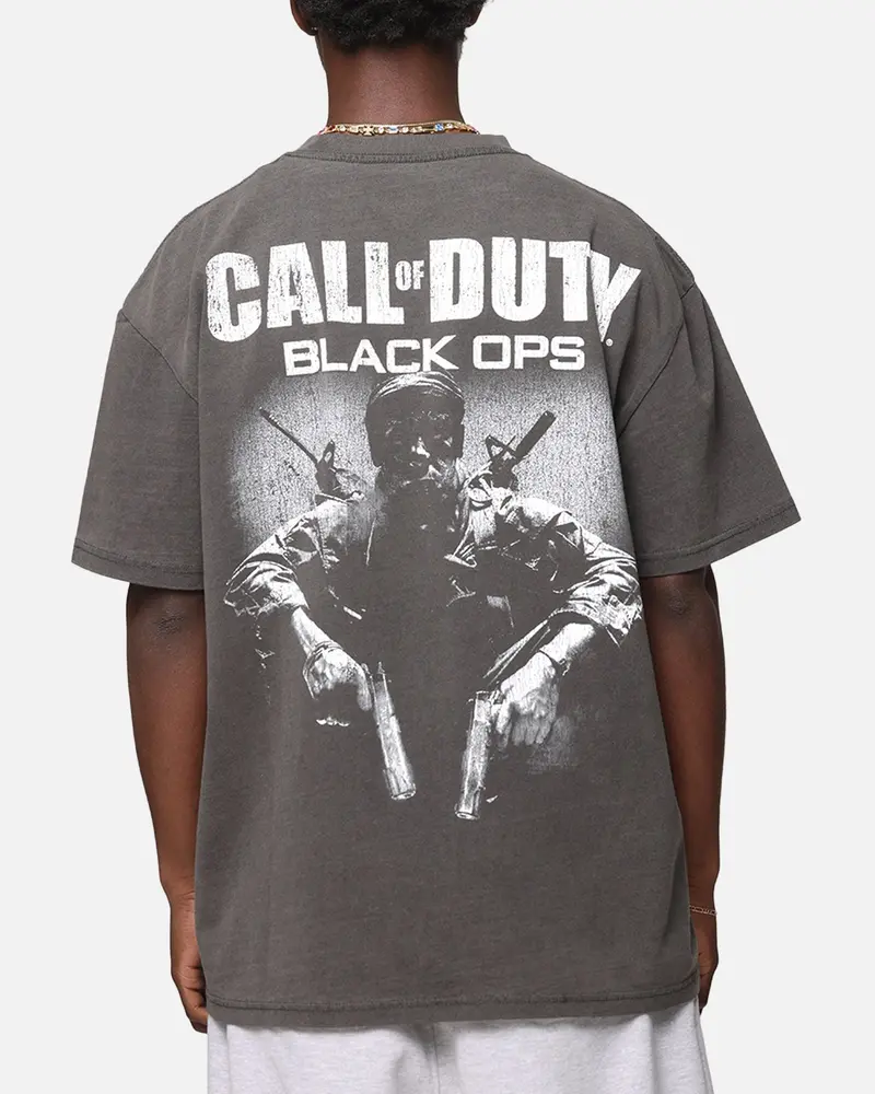 Goat Crew X Call Of Duty Black Ops Heavy T-Shirt Black Wash 1