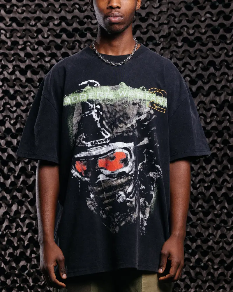 Goat Crew X Call Of Duty Modern Warfare 2 Heavy T-Shirt Vintage Black 1